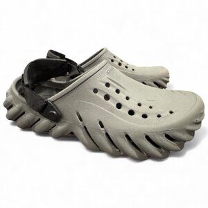 Crocs Echo Clog – Gray – Men’s Size 10 Women's 12 – Excellent Condition
